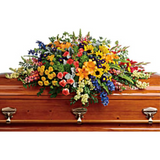 Colorful Reflections Casket Spray