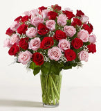 Ultimate Elegance Long Stem Pink & Red Roses
