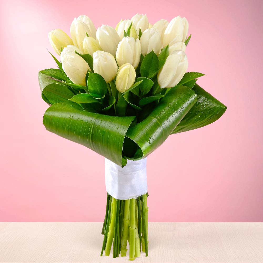 Bouquet de Novia con Tulipanes Blancos