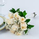 White Rose Bridesmaid Bouquet